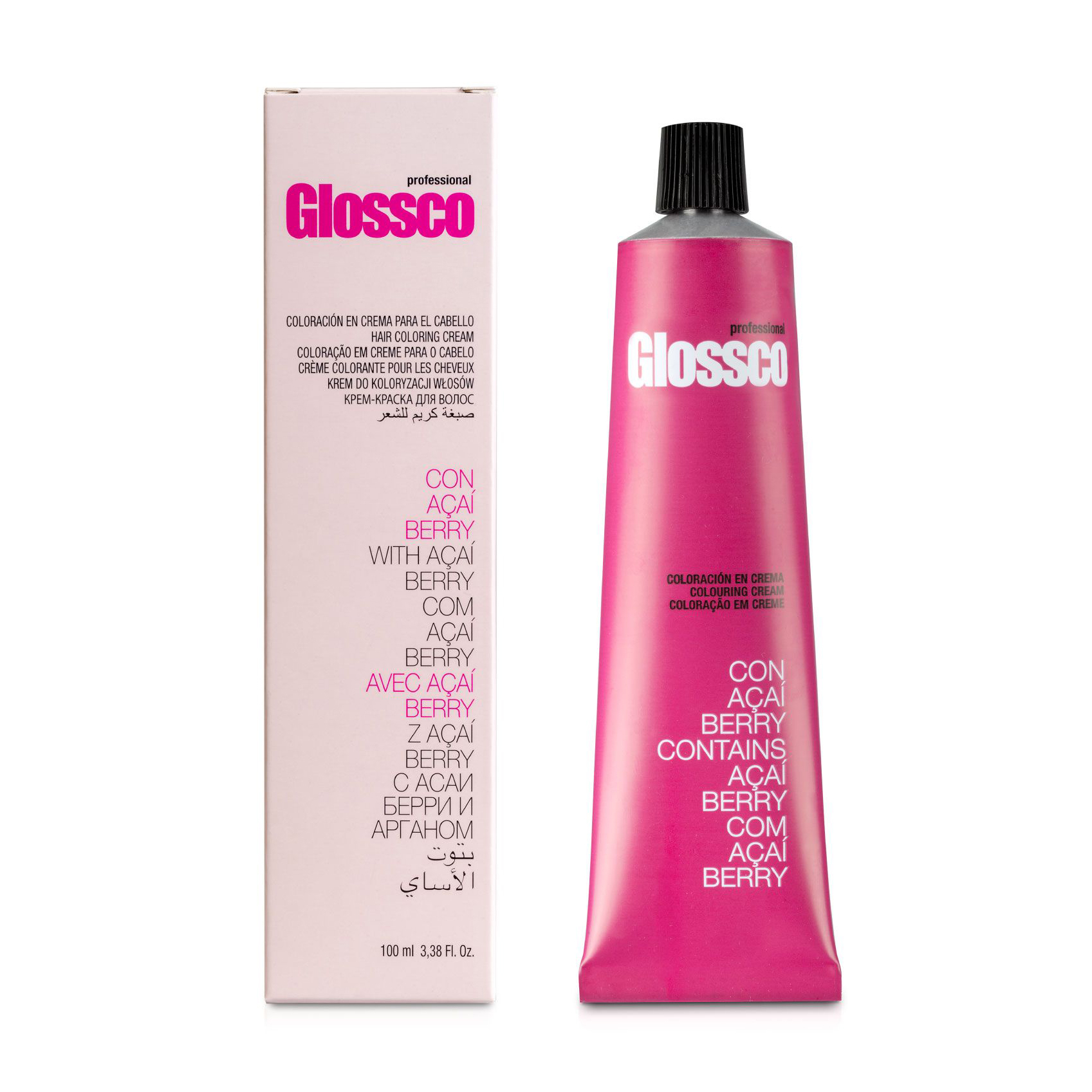 Перманентна крем-фарба для волосся Glossco Professional Hair Coloring Cream 7.1 Medium Ash Blonde, 100 мл